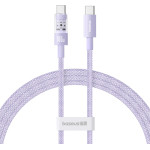 Baseus - Data Cable Gem - Type-C To Type-C, Super Fast Charging 100W, 1m - Nebula Purple - (P10373000511-00)