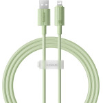 Baseus - Data Cable Habitat Series - Usb To Lightning, 480Mbps, 2.4A, 2m - Natural Green - (P10360200631-01)