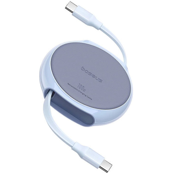 Baseus - Data Cable Pathfinder Series - Type-C To Type-C, 100W, 1m, Retractable - Galaxy Blue - (P10368400311-00)