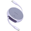 Baseus - Data Cable Pathfinder Series - Type-C To Type-C, 100W, 1m, Retractable - Nebula Purple - (P10368400511-00)