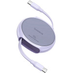 Baseus - Data Cable Pathfinder Series - Type-C To Type-C, 100W, 1m, Retractable - Nebula Purple - (P10368400511-00)