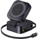 Baseus - Magnetic Wireless Charger Picogo - 2in1 Fast Charger, Type-C To Type-C Cable, 67W - Cosmic Black - (P10276800123-00)