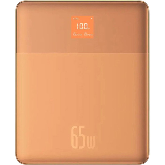 Baseus - Power Bank Blade - 2x Type-C, 65W, 12000mAh, Digital Display, With Cable USB-C - Orange - (P10063801733-00)