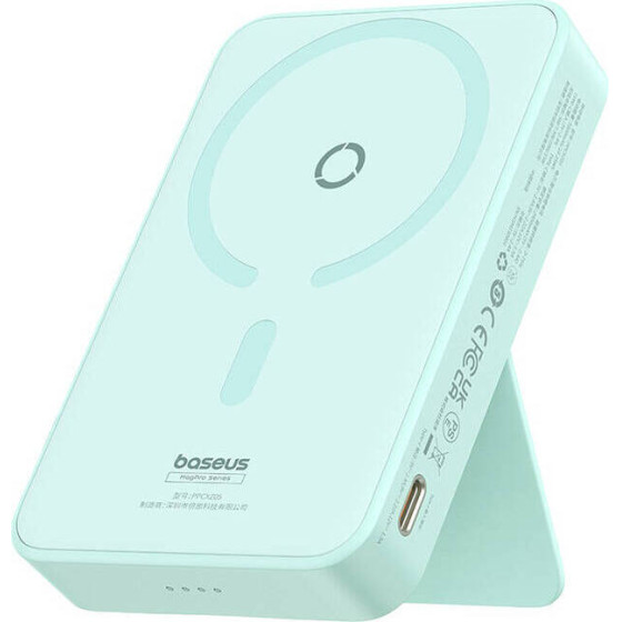Baseus - Power Bank Magpro Magnetic PPCXZ05 - USB-C, 5000mAh, 20W, MagSafe, Cable Type-C, 3A, 30cm - Mint - (P10064101333-00)