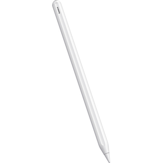 Baseus - Stylus Pen Smooth Writing 2 (P80015805211-00) - Active, Wireless Charging, Detachable Tip, 130mAh, For Ipad - White
