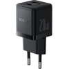 Baseus - Wall Charger Palm - 2in1 Fast Charger, USB, Type-C, 20W, 5V/3A - Cluster Black - (P10111608113-00)