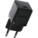 Baseus - Wall Charger Palm - Fast Charger, With Type-C To Type-C Cable, USB-C, Pd 20W, 5V/3.0A, 1m - Cluster Black - (P10111602113-01)