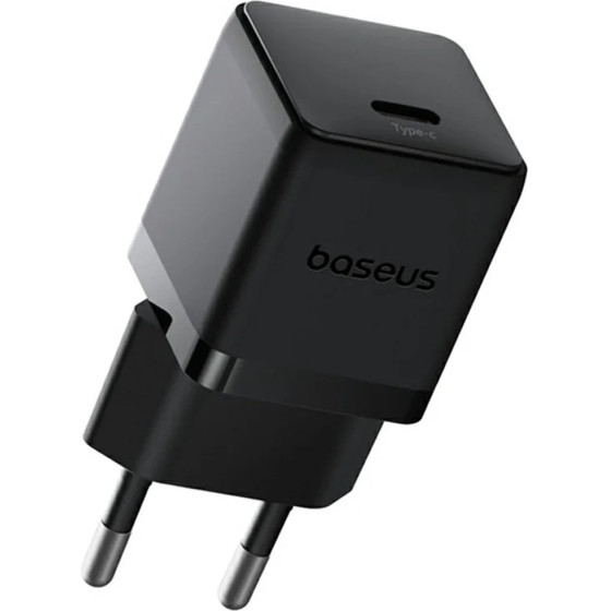 Baseus - Wall Charger Palm - Fast Charger, With Type-C To Type-C Cable, USB-C, Pd 20W, 5V/3.0A, 1m - Cluster Black - (P10111602113-01)