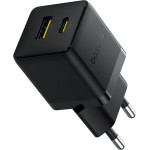 Baseus - Wall Charger Palm - Fast Charging, 2in1, USB, Type-C, 30W - Cluster Black - (P1011160A113-00)