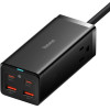 Baseus - Wall Charger/Powerstrip (PSZM000201) - 2 x AC, 2 x USB, 2 x Type-C, 100W With Cable Type-C - Black