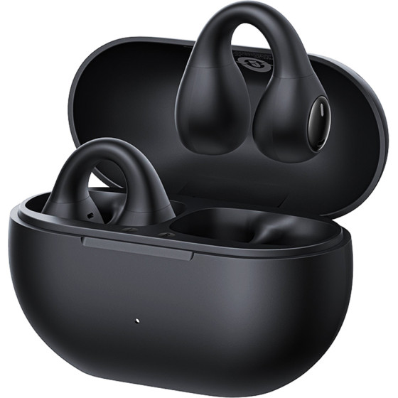 Baseus - Wireless Earbuds Bass 15 Clip - True Wireless, ENC, Bluetooth 5.4, Open-ear, USB-C - Cluster Black - (A00079500113-00)