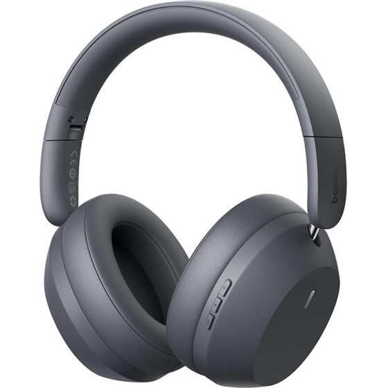 Baseus - Wireless Headphones Bass 35 Max (A00070800821-00) - On-ear, Bluetooth 5.3, Sound Isolation, Foldable - Twilight Grey