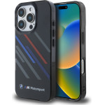 BMW - Hardcase Motorsport Iml Random Stripes - Iphone 16 Pro - Black - (BMHCP16L23HTRAK)