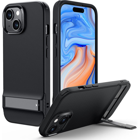 ESR - Air Shield Boost Kickstand - Iphone 15 Plus - Translucent Black