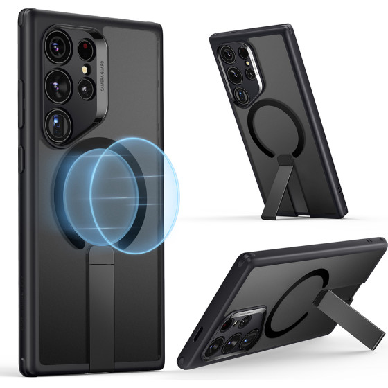 ESR - Boost Flickstand Halolock - Samsung Galaxy S24 Ultra - Frosted Black