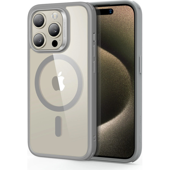 ESR - Classic Hybrid Halolock - Iphone 15 Pro Max - Clear Grey