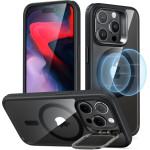 ESR - Classic Hybrid Halolock Kickstand - Iphone 15 Pro - Clear Black