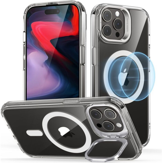 ESR - Classic Hybrid Halolock Kickstand - Iphone 15 Pro Max - Clear