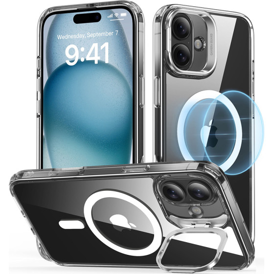 ESR - Classic Hybrid Halolock Kickstand - Iphone 16 - Clear