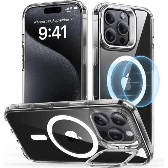 ESR - Classic Hybrid Halolock Kickstand - Iphone 16 Pro - Clear