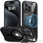 ESR - Classic Hybrid Halolock Kickstand - Iphone 16 Pro - Clear Black