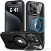 ESR - Classic Hybrid Halolock Kickstand - Iphone 16 Pro Max - Clear Black