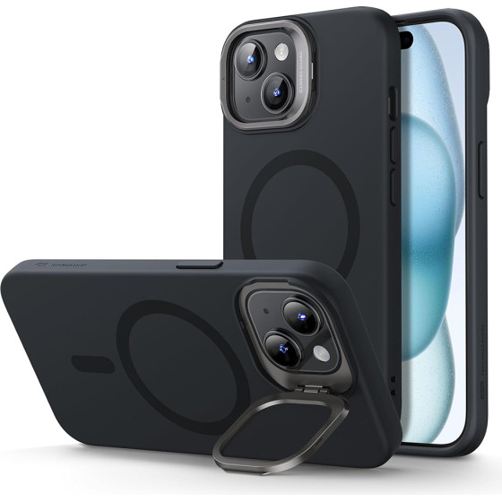 ESR - Cloud Soft Halolock Kickstand - Iphone 15 Plus - Black