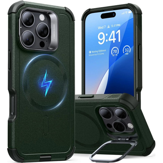 ESR - Cyber Armor Kickstand - Iphone 16 Pro - Green
