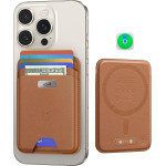ESR - Premium Wallet Classic Geo Magsafe (2K64402) - Smart 4 Cards Storage, Made From Artificial Leather - Caramel Brown