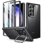 ESR - Shock Armor Kickstand + Screen Protector - Samsung Galaxy S23 Ultra - Clear Black