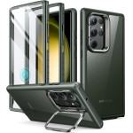 ESR - Shock Armor Kickstand + Screen Protector - Samsung Galaxy S23 Ultra - Clear Green