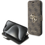 Guess - Book 4G - Iphone 15 - Brown - (GUBKP15S4GMGBR)