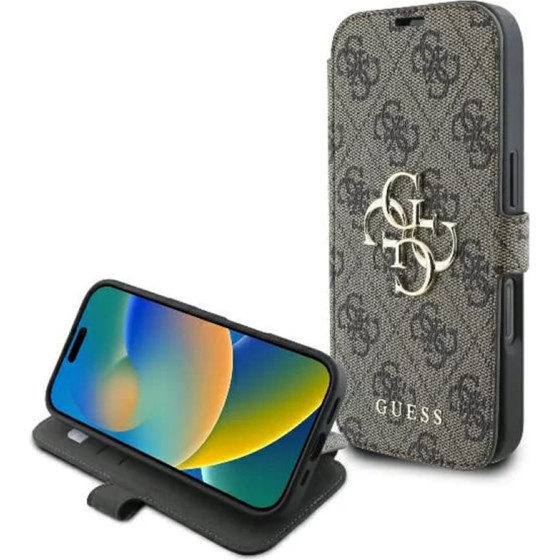 Guess - Book 4G - Iphone 16 Pro Max - Brown - (GUBKP16X4GMGBR)