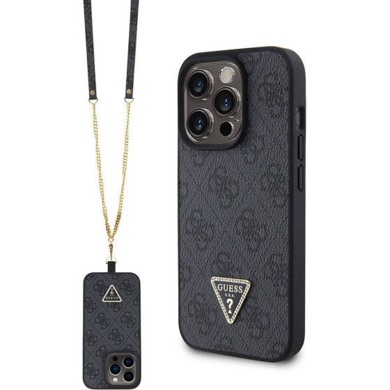 Guess - Crossbody 4G Metal Logo - Iphone 15 Pro - Black - (GUHCP15LP4TDSCPK)