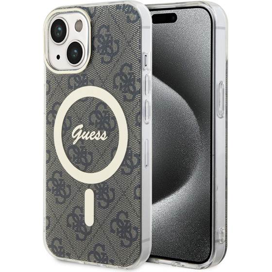 Guess - Iml 4G Magsafe - Iphone 15 Plus - Brown - (GUHMP15MH4STW)