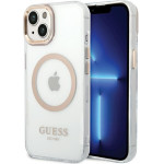 Guess - Metal Outline Magsafe - Iphone 15 Plus - Gold - (GUHMP15MHTRMD)