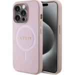 Guess - Saffiano Magsafe - Iphone 15 Pro Max - Pink - (GUHMP15XPSAHMCP)