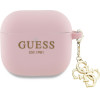 Guess - Silicone W/4G Charm - Apple Airpods 4 - Pink - (GUA4LECG4P)