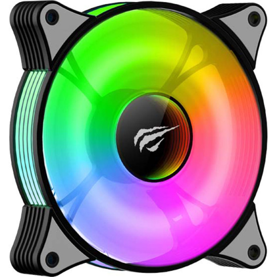 Havit - Cooler Fan (F2095) - For PC, 600~1800RPM, 38dB, 1.44W, Led Lights - Black