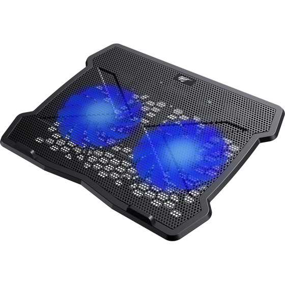 Havit - Cooling Pad (F2075) - For Laptop, 10 - 15.6'', 2x USB, 26dBa - Black