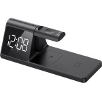 Havit - Wireless Charging Station 3in1 (W3042) - With Clock Display And Alarm, 15W - Black
