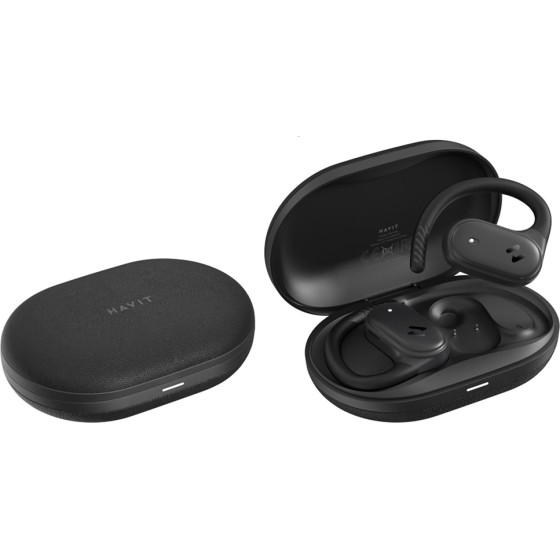 Havit - Wireless Earbuds (OWS915) - With Microphone, Bluetooth 5.4, TWS, ENC, IPX5, USB-C, 1000mAh, Life App - Black