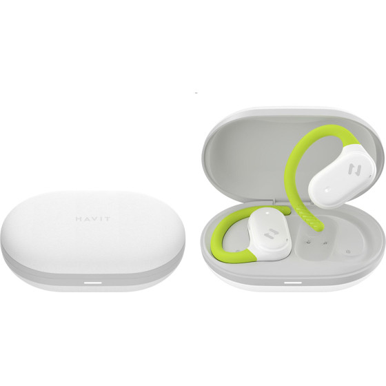Havit - Wireless Earbuds (OWS915) - With Microphone, Bluetooth 5.4, TWS, ENC, IPX5, USB-C, 1000mAh, Life App - White