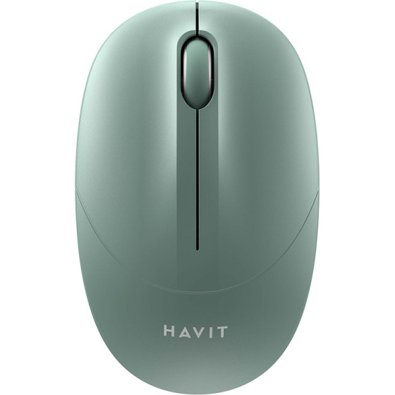 Havit - Wireless Mouse (MS54GT) - 2.4GHz, 1600 DPI, ABS, PC, Aa Battery - Green