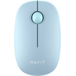 Havit - Wireless Mouse (MS57GT) - 2.4GHz, 1600 DPI, ABS, PC, Aa Battery - Light Blue