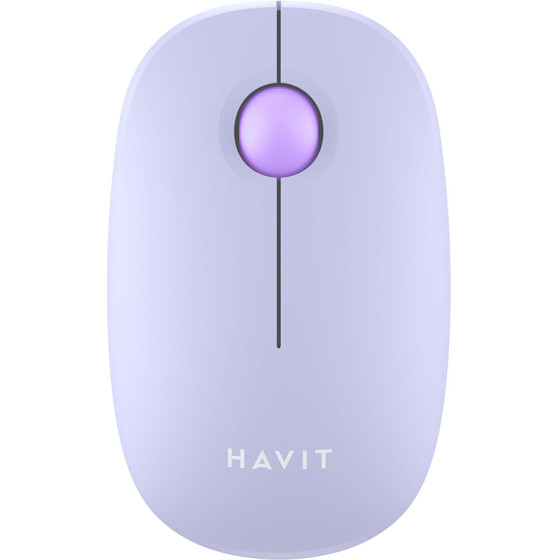 Havit - Wireless Mouse (MS57GT) - 2.4GHz, 1600 DPI, ABS, PC, Aa Battery - Purple