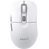 Havit - Wireless Mouse (MS59WB) - 2.4GHz, 800/1200/1600 DPI, ABS, PC, Aa Battery - White