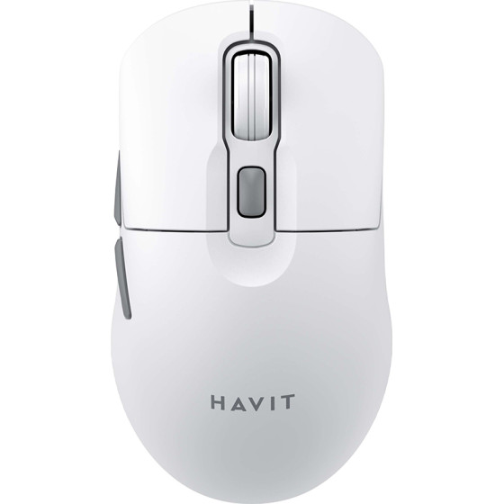 Havit - Wireless Mouse (MS59WB) - 2.4GHz, 800/1200/1600 DPI, ABS, PC, Aa Battery - White