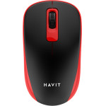 Havit - Wireless Mouse (MS626GT) - 2.4GHz, 1200 DPI, Aa Battery - Black / Red