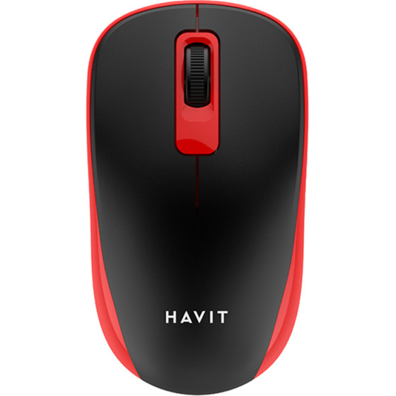 Havit - Wireless Mouse (MS626GT) - 2.4GHz, 1200 DPI, Aa Battery - Black / Red